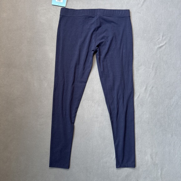 Coolibar Summer Leggings Womens Large Navy Travel Outdoor Stretch UPF Light NWT - Picture 2 of 15